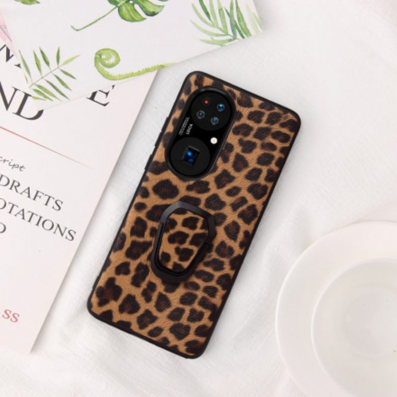 Θήκη Huawei P50 Δαχτυλίδι Leopard Style-support