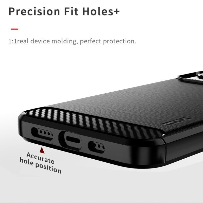 Θήκη iPhone 14 Plus Mofi Brushed Carbon Fiber