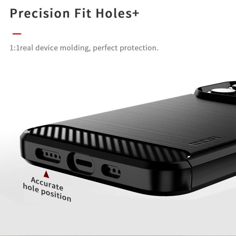 Θήκη iPhone 14 Pro Max Mofi Brushed Carbon Fiber