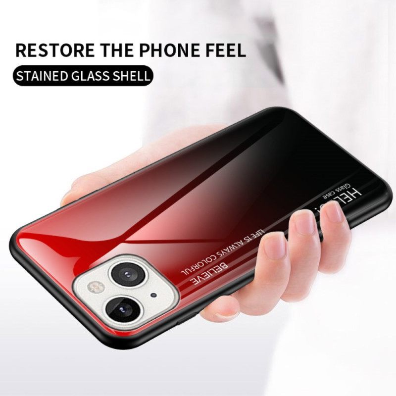 Θήκη iPhone 14 Tempered Glass Γεια Σας