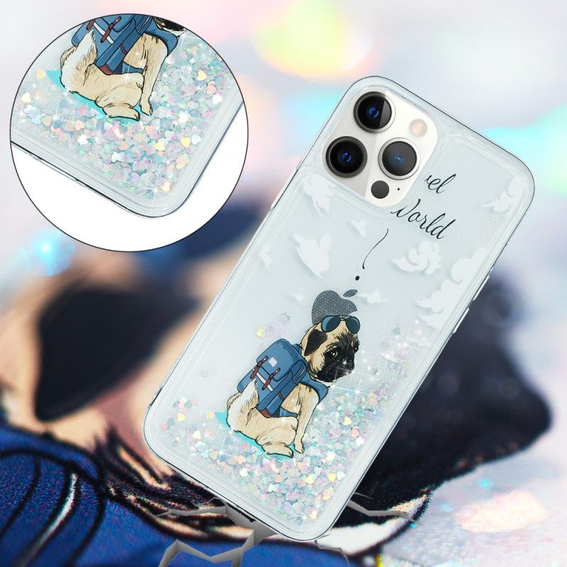 Θήκη iPhone 15 Pro Glitter Dog