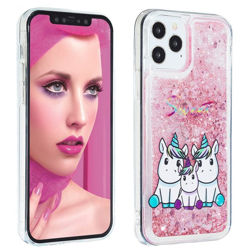 Θήκη iPhone 15 Pro Unicorn Glitter