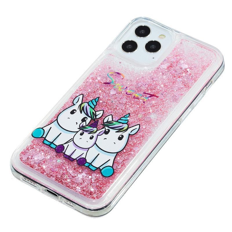 Θήκη iPhone 15 Pro Unicorn Glitter