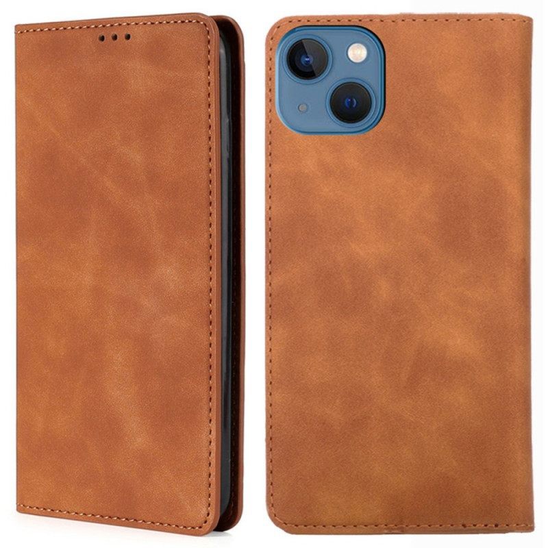 θηκη κινητου iPhone 14 Plus Θήκη Flip Faux Leather Elegance