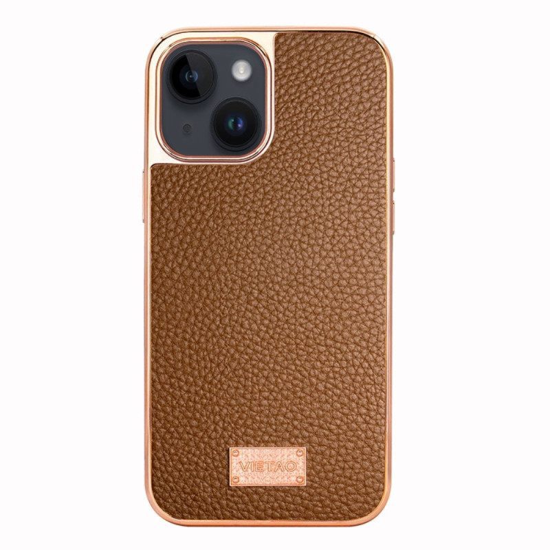 θηκη κινητου iPhone 14 Plus Vietao Lychee Leather Effect