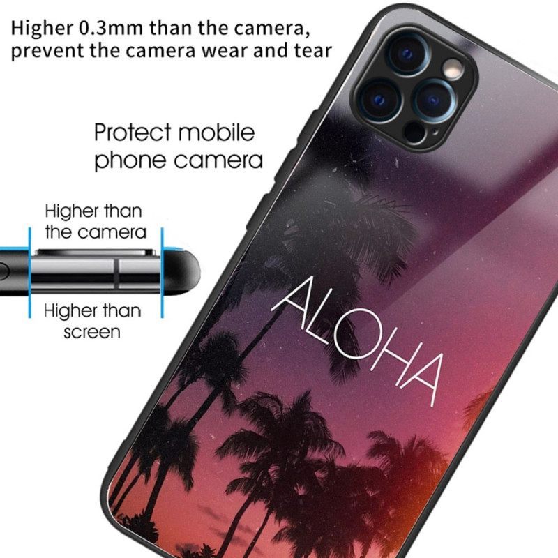 θηκη κινητου iPhone 14 Pro Aloha Tempered Glass