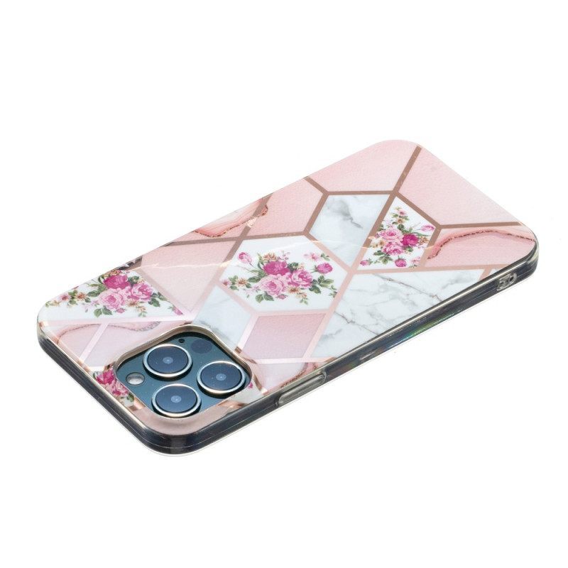 θηκη κινητου iPhone 15 Pro Floral Marble