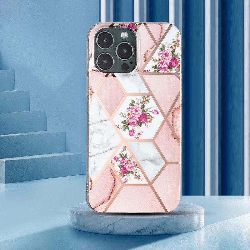 θηκη κινητου iPhone 15 Pro Floral Marble