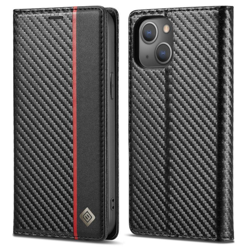 θηκη κινητου iPhone 15 Θήκη Flip Carbon Fiber Lc.imeeke