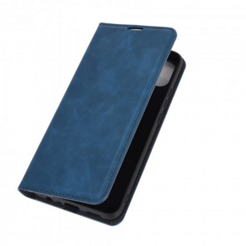 θηκη κινητου Oppo A15 Θήκη Flip Εφέ Silk Soft Leather