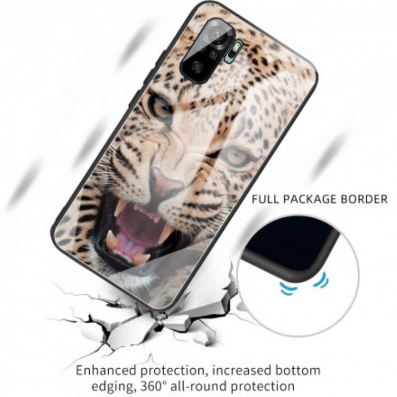 θηκη κινητου Poco M5s Leopard Tempered Glass