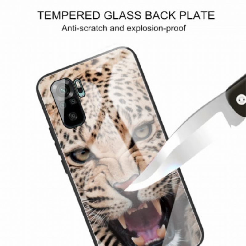 θηκη κινητου Poco M5s Leopard Tempered Glass