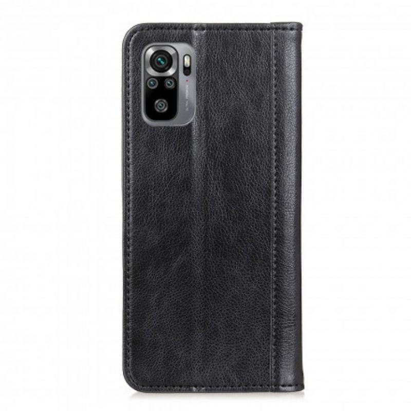 θηκη κινητου Poco M5s Θήκη Flip Έκδοση Litchi Split Leather