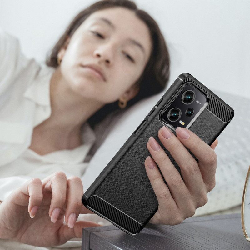 θηκη κινητου Poco X5 Pro 5G Βουρτσισμένο Ανθρακόνημα