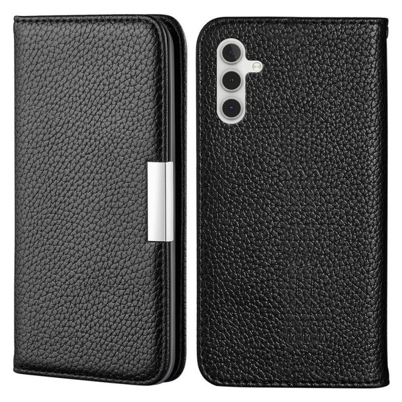 θηκη κινητου Samsung Galaxy A13 5G / A04s Θήκη Flip Faux Leather Litchi Ultra Chic