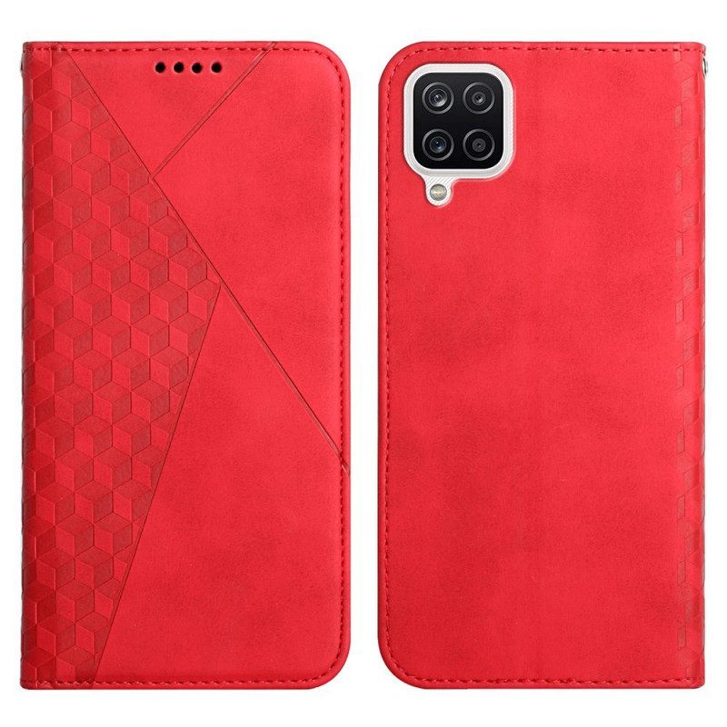 θηκη κινητου Samsung Galaxy M12 / A12 Θήκη Flip Εφέ Geo Leather