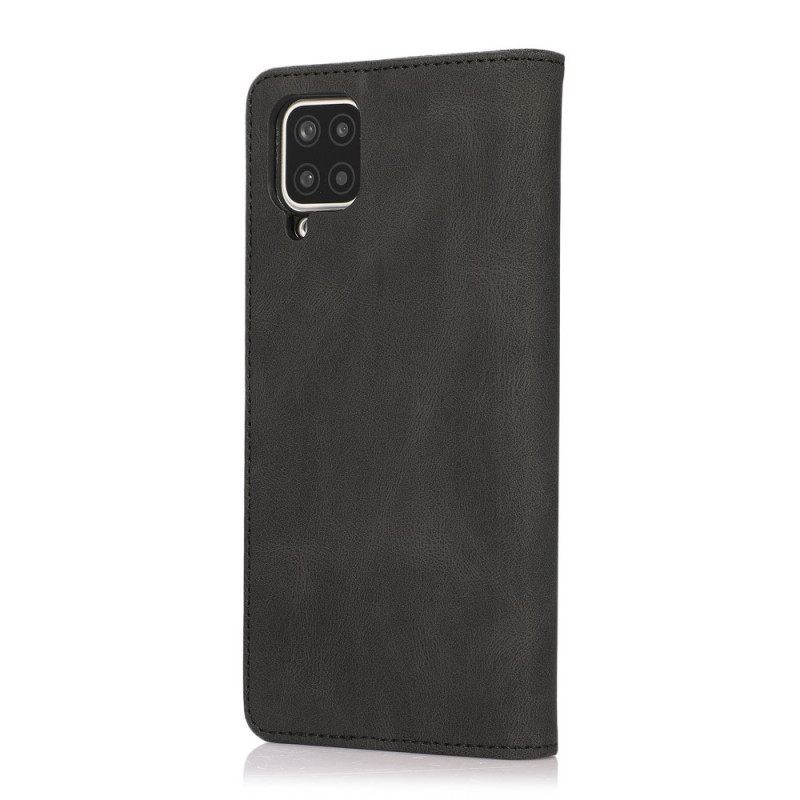 θηκη κινητου Samsung Galaxy M12 / A12 Θήκη Flip Εφέ Silky Touch Leather