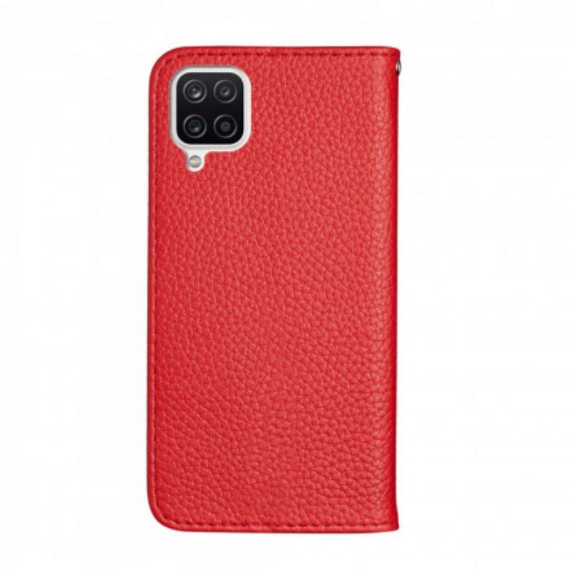 θηκη κινητου Samsung Galaxy M12 / A12 Θήκη Flip Faux Leather Litchi Ultra Chic