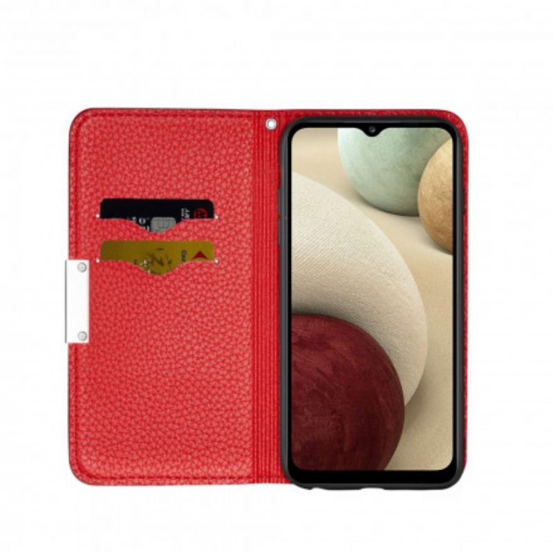 θηκη κινητου Samsung Galaxy M12 / A12 Θήκη Flip Faux Leather Litchi Ultra Chic