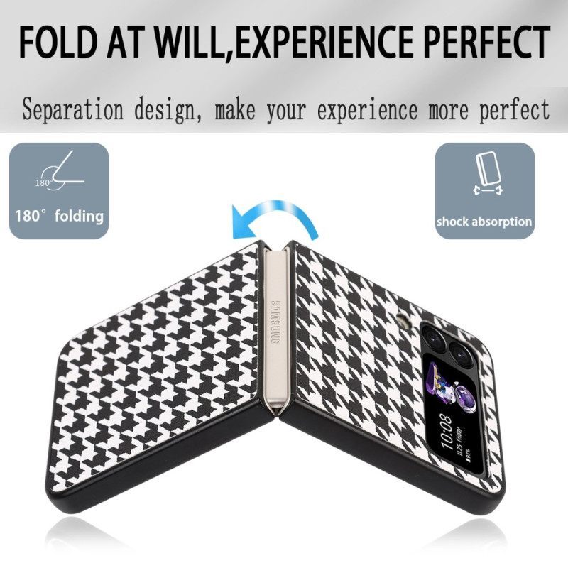 θηκη κινητου Samsung Galaxy Z Flip 4 Θήκη Flip Houndstooth