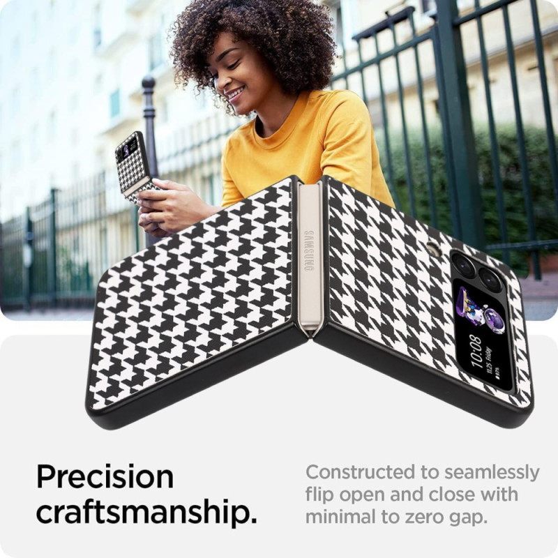 θηκη κινητου Samsung Galaxy Z Flip 4 Θήκη Flip Houndstooth