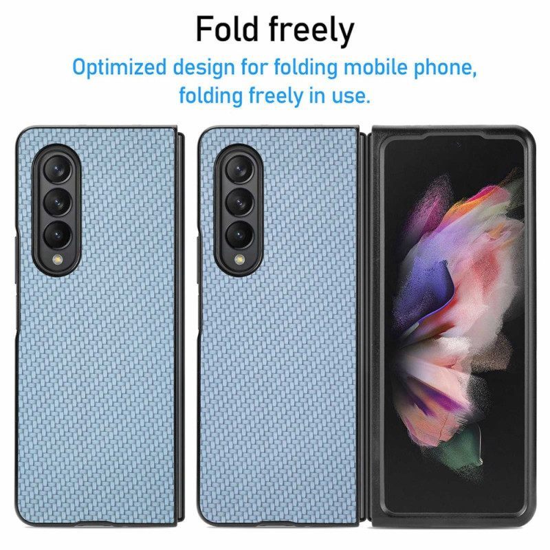 θηκη κινητου Samsung Galaxy Z Fold 4 Υφαντό Αποτέλεσμα Ινών Άνθρακα