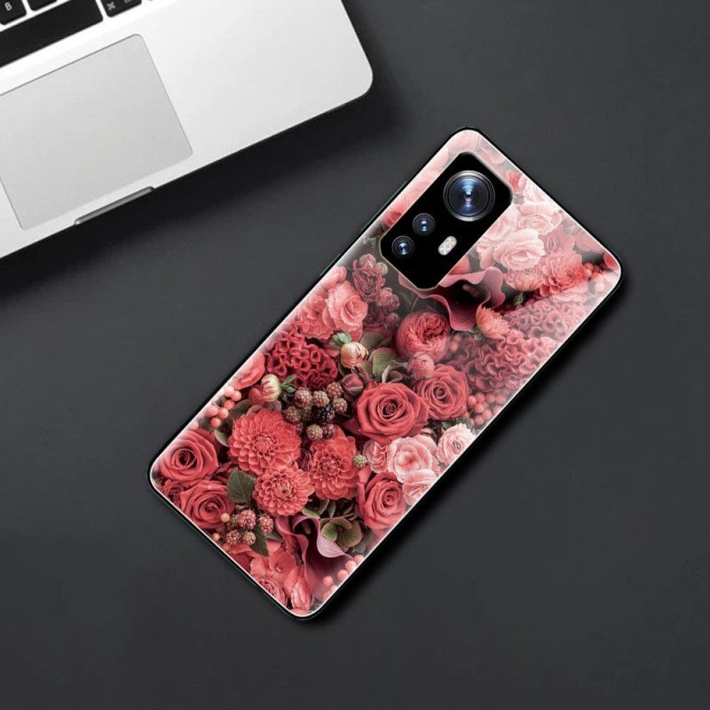 θηκη κινητου Xiaomi 12 / 12X Rose Flowers Tempered Glass