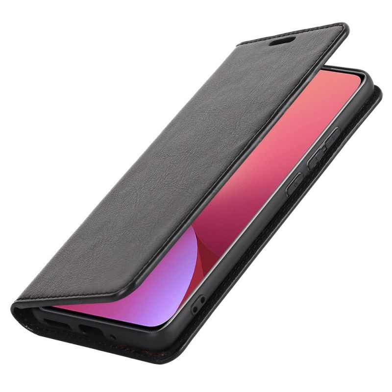 θηκη κινητου Xiaomi 12 / 12X Θήκη Flip Αληθινό Δέρμα