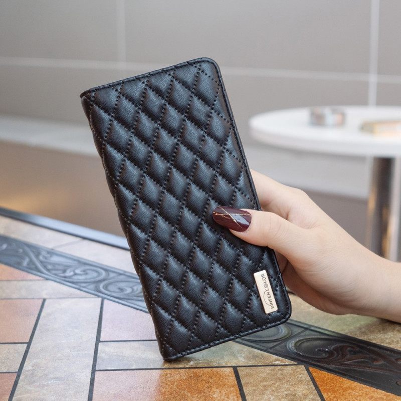 θηκη κινητου Xiaomi 13 Θήκη Flip Binfen Color Style Quilted