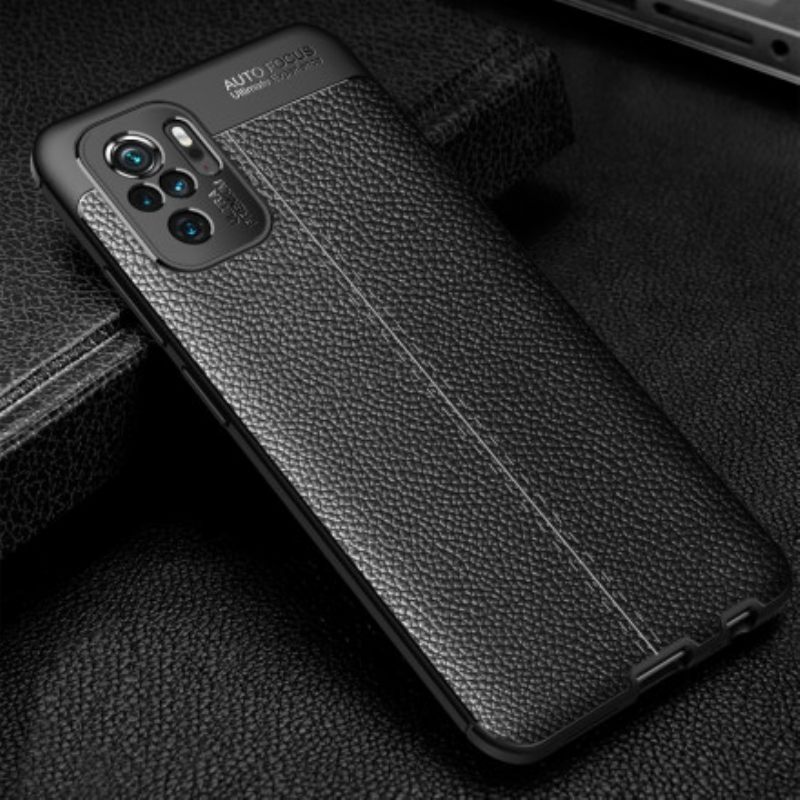 θηκη κινητου Xiaomi Redmi Note 10 / 10S Leather Effect Litchi Διπλή Σειρά