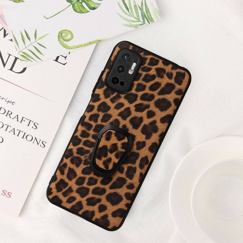 θηκη κινητου Xiaomi Redmi Note 10 5G Δαχτυλίδι Leopard-support