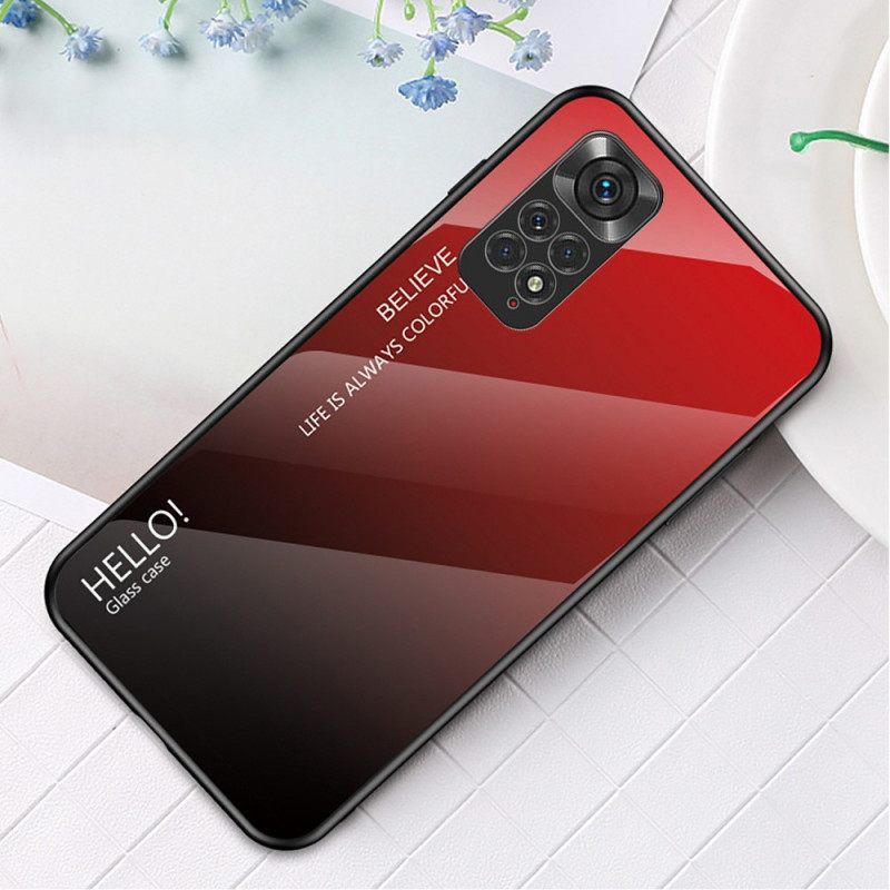 θηκη κινητου Xiaomi Redmi Note 11 / 11S Tempered Glass Γεια Σας