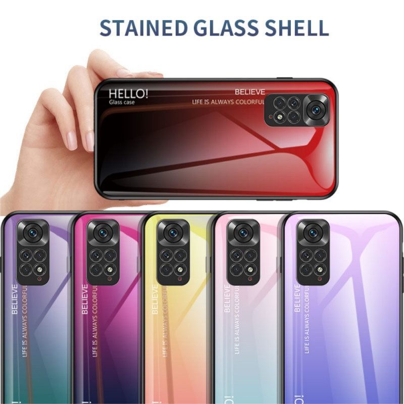 θηκη κινητου Xiaomi Redmi Note 11 / 11S Tempered Glass Γεια Σας