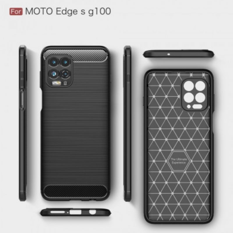 Θήκη Moto G100 Βουρτσισμένο Ανθρακόνημα