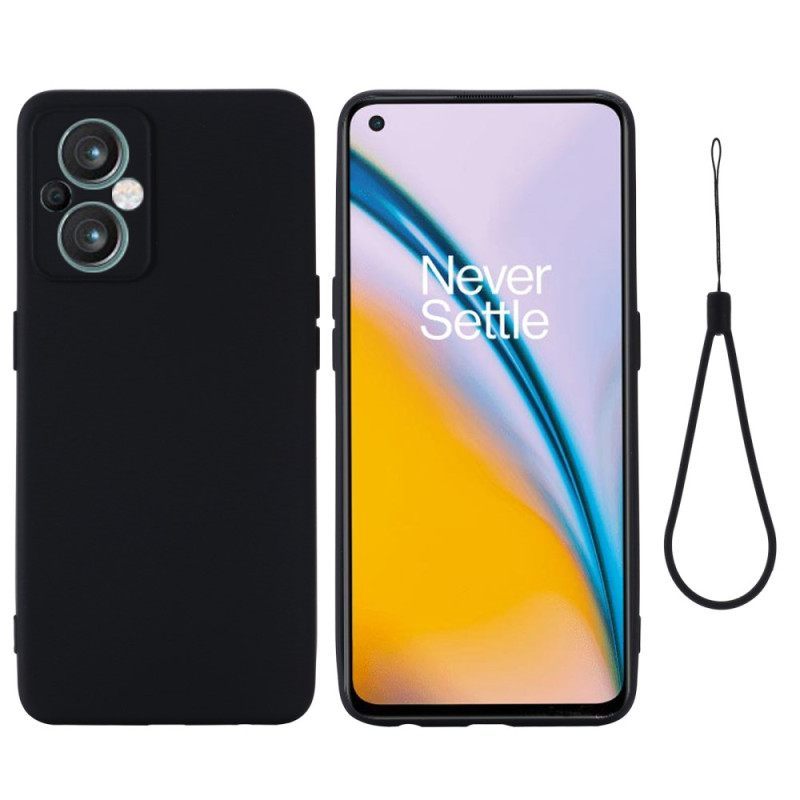 Θήκη Oppo Reno 8 Lite με κορδονι Strappy Liquid Silicone