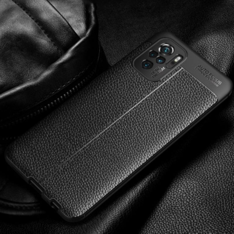 Θήκη Poco M5s Leather Effect Litchi Διπλή Σειρά