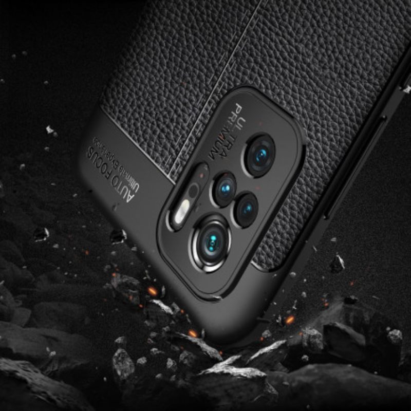 Θήκη Poco M5s Leather Effect Litchi Διπλή Σειρά