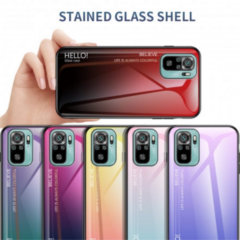 Θήκη Poco M5s Tempered Glass Γεια Σας