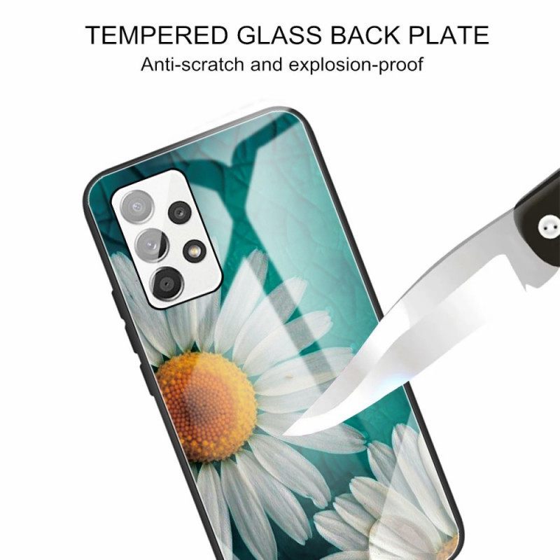 Θήκη Samsung Galaxy A13 Γυαλί Daisy Tempered Glass