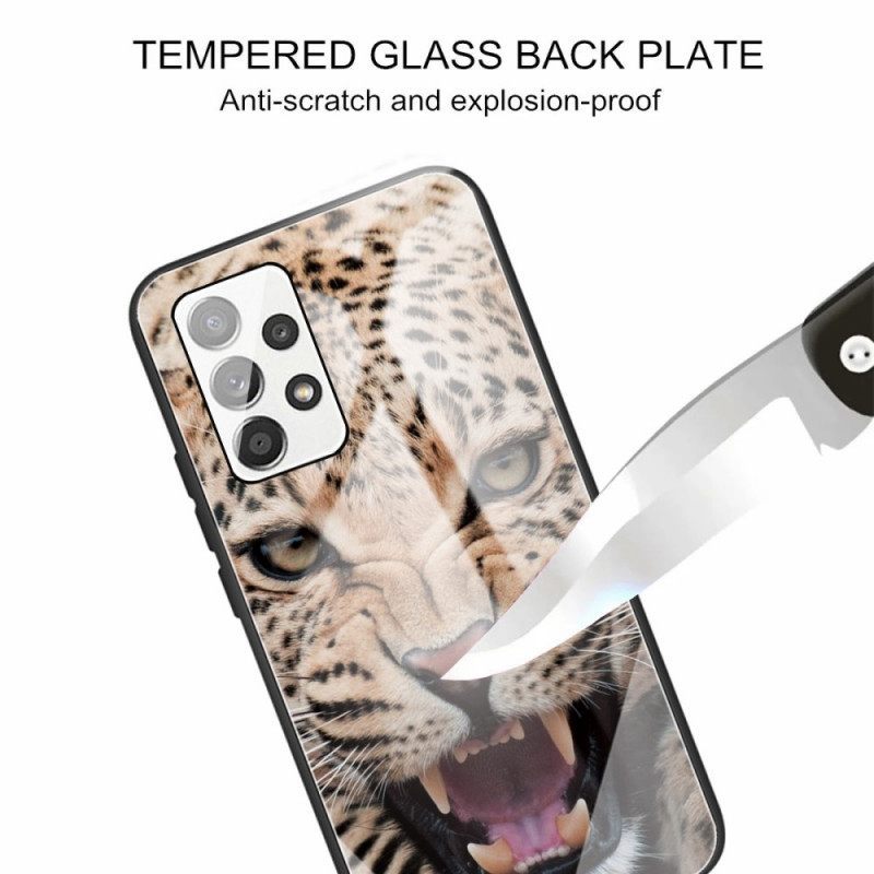 Θήκη Samsung Galaxy A13 Leopard Tempered Glass