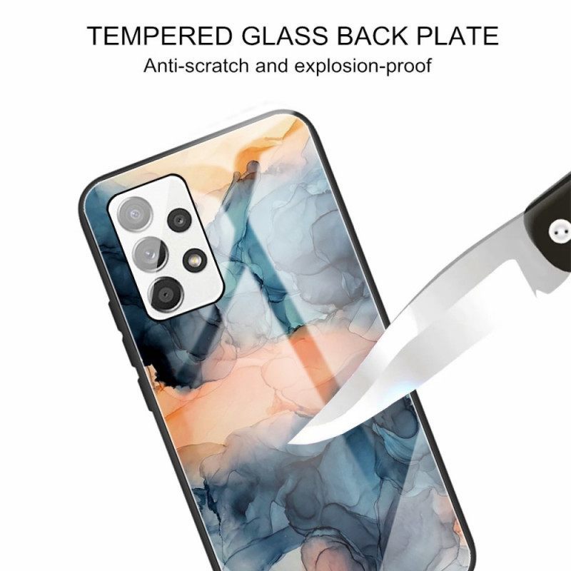 Θήκη Samsung Galaxy A13 Μάρμαρο Tempered Glass