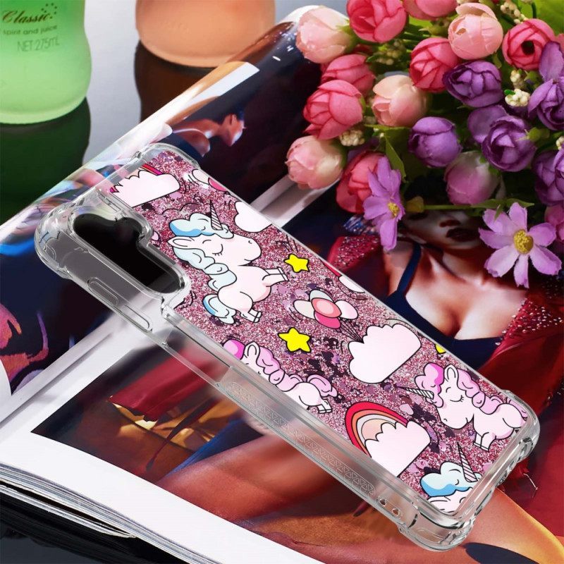 Θήκη Samsung Galaxy A54 5G Glitter Unicorns