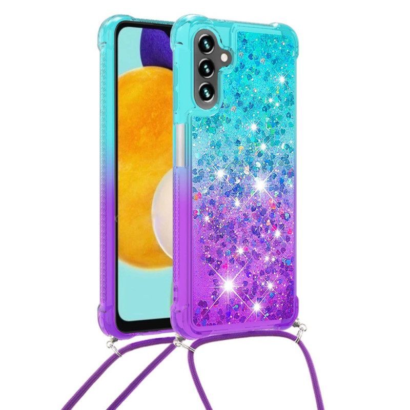 Θήκη Samsung Galaxy A54 5G με κορδονι Κορδόνι Σιλικόνης Glitter