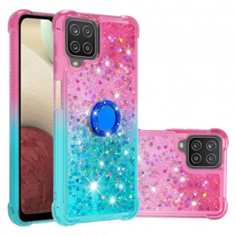 Θήκη Samsung Galaxy M12 / A12 Glitter Ring-bracket