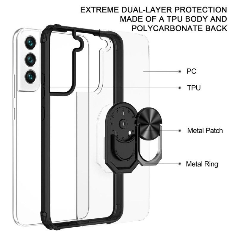 Θήκη Samsung Galaxy S23 5G Διαφανές Με Ring-support