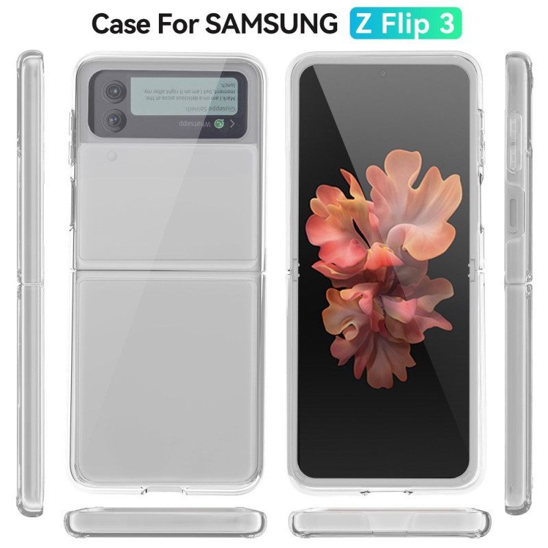 Θήκη Samsung Galaxy Z Flip 4 Θήκη Flip Διαφανές Αντικιτρίνισμα