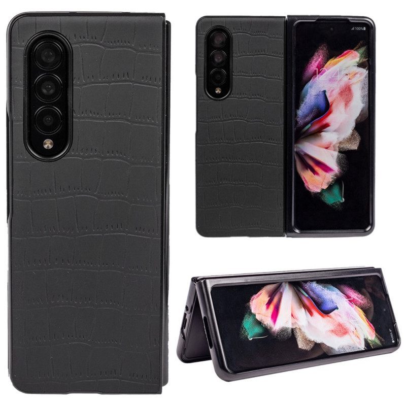 Θήκη Samsung Galaxy Z Fold 4 Ανάγλυφος Κροκόδειλος