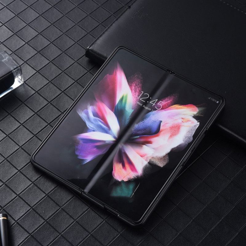 Θήκη Samsung Galaxy Z Fold 4 Υφή Από Τεχνητό Δέρμα Νάιλον