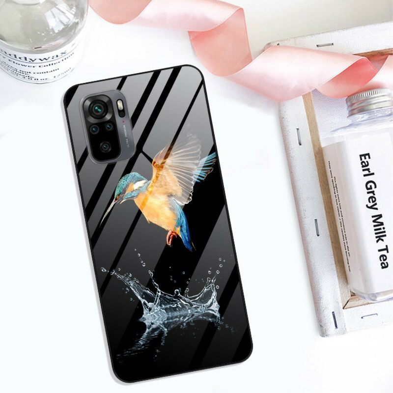 Θήκη Xiaomi Redmi Note 10 / 10S Νούφαρα Από Tempered Glass