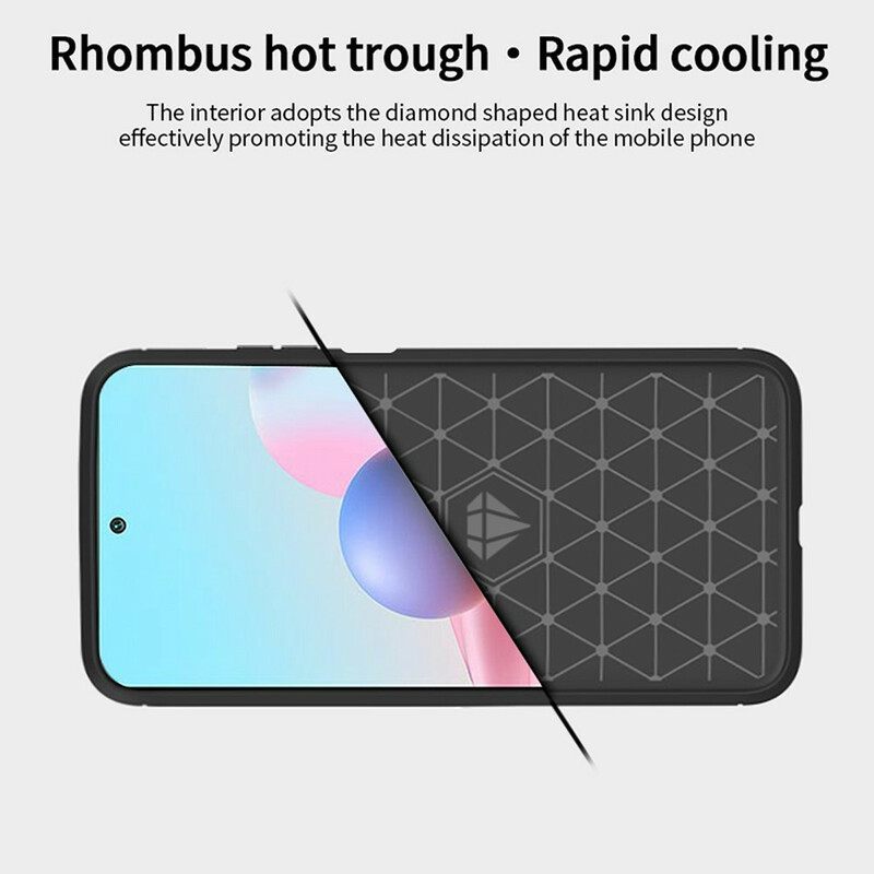 Θήκη Xiaomi Redmi Note 10 5G Mofi Brushed Carbon Fiber